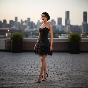 NWT Carmen March Strapless Mini Dress Size 38 $2760